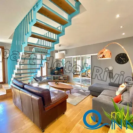 Riviera Cote D'azur - Old Port - Amazing Ac Duplex 3 Bedrooms 2 Bathrooms- Duplex Maison Du Port