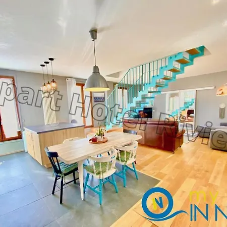 شقة Riviera Cote D'azur - Old Port - Amazing Ac Duplex 3 Bedrooms 2 Bathrooms- Duplex Maison Du Port نيس